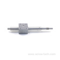 10mm diameter 1mm pitch square nut ball screw